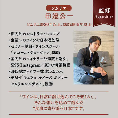 【訳あり48%OFF】家飲み革命!ペアリングワイン11本セット【田邉公一ソムリエ監修ペアリング】