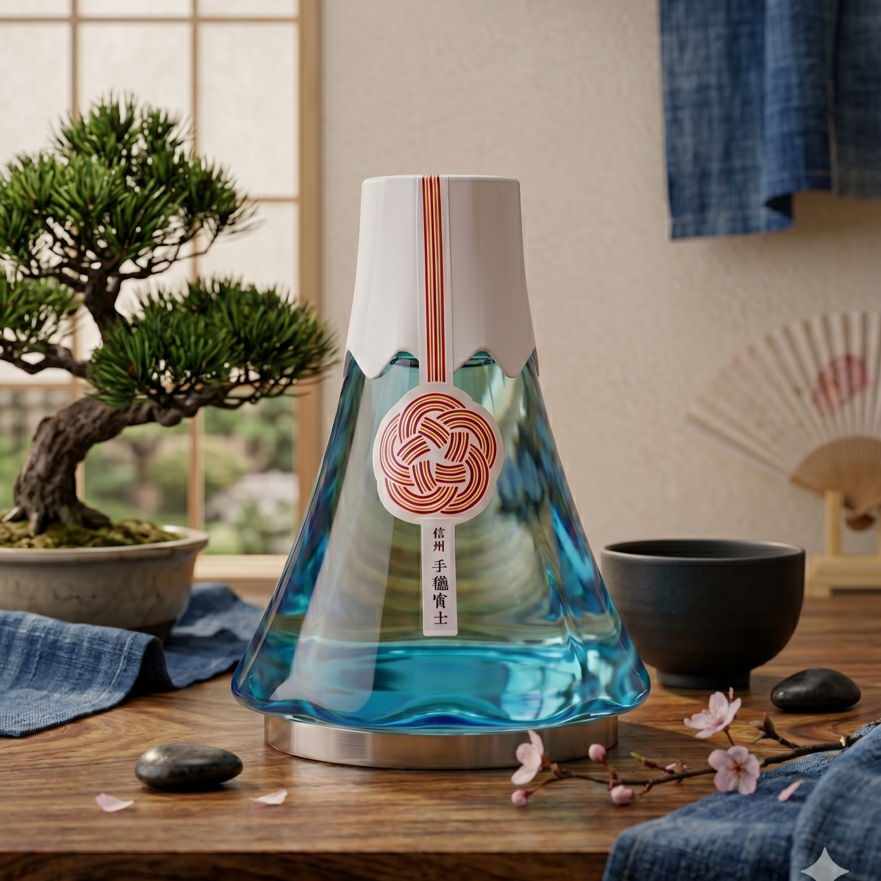 信州 手毬富士 日本酒 富士山ボトル 360ml