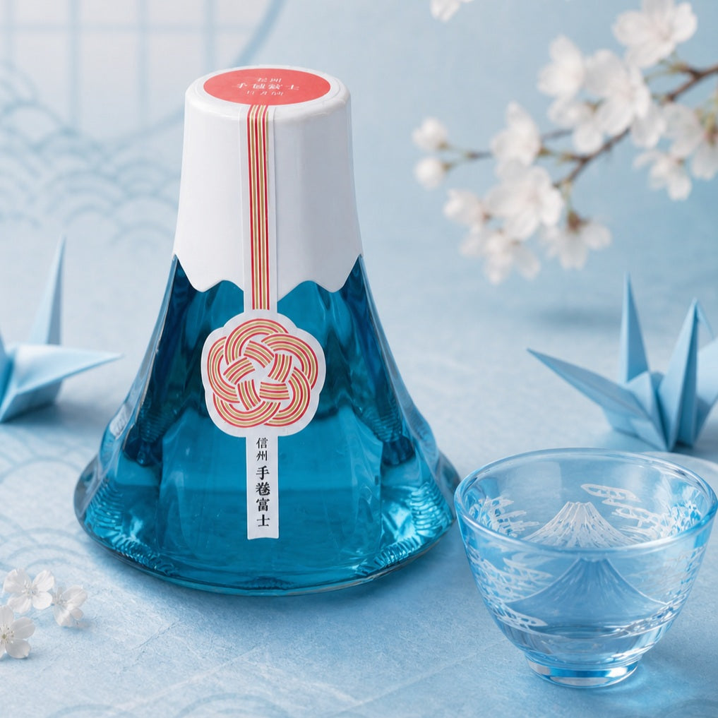 信州 手毬富士 日本酒 富士山ボトル 360ml