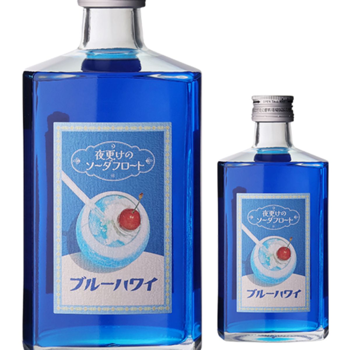 夜更けのソーダフロート ブルーハワイ – ユニークなお酒との出会い 酒