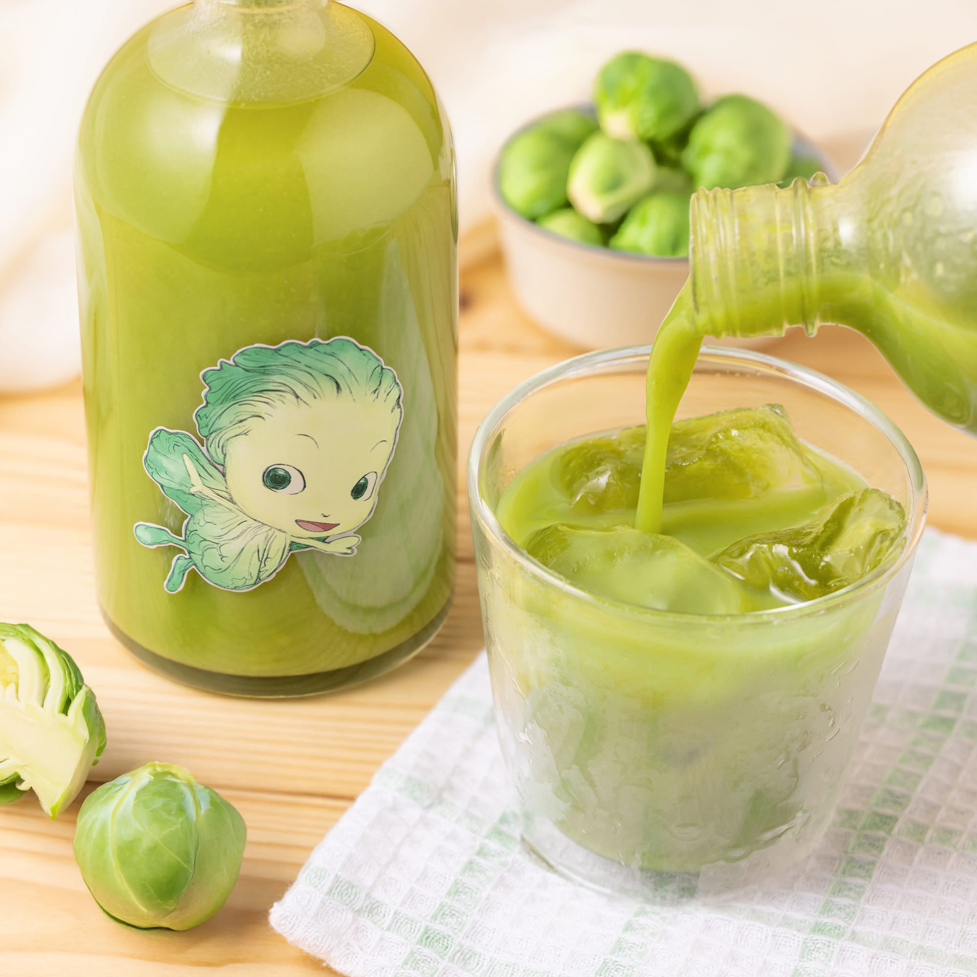 つぶつぶ入り「芽キャベツ」リキュール【やさいのようせい 芽キャベツちゃん コラボ】