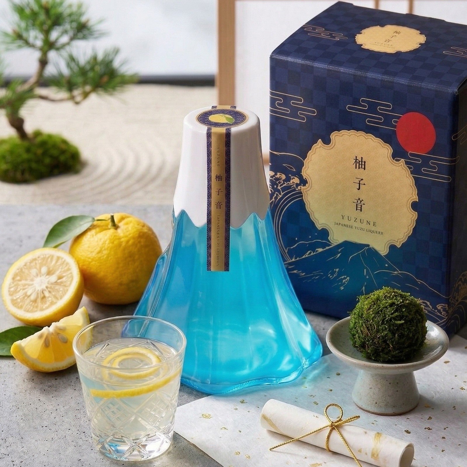 柚子音 ゆずリキュール 富士山ボトル 360ml