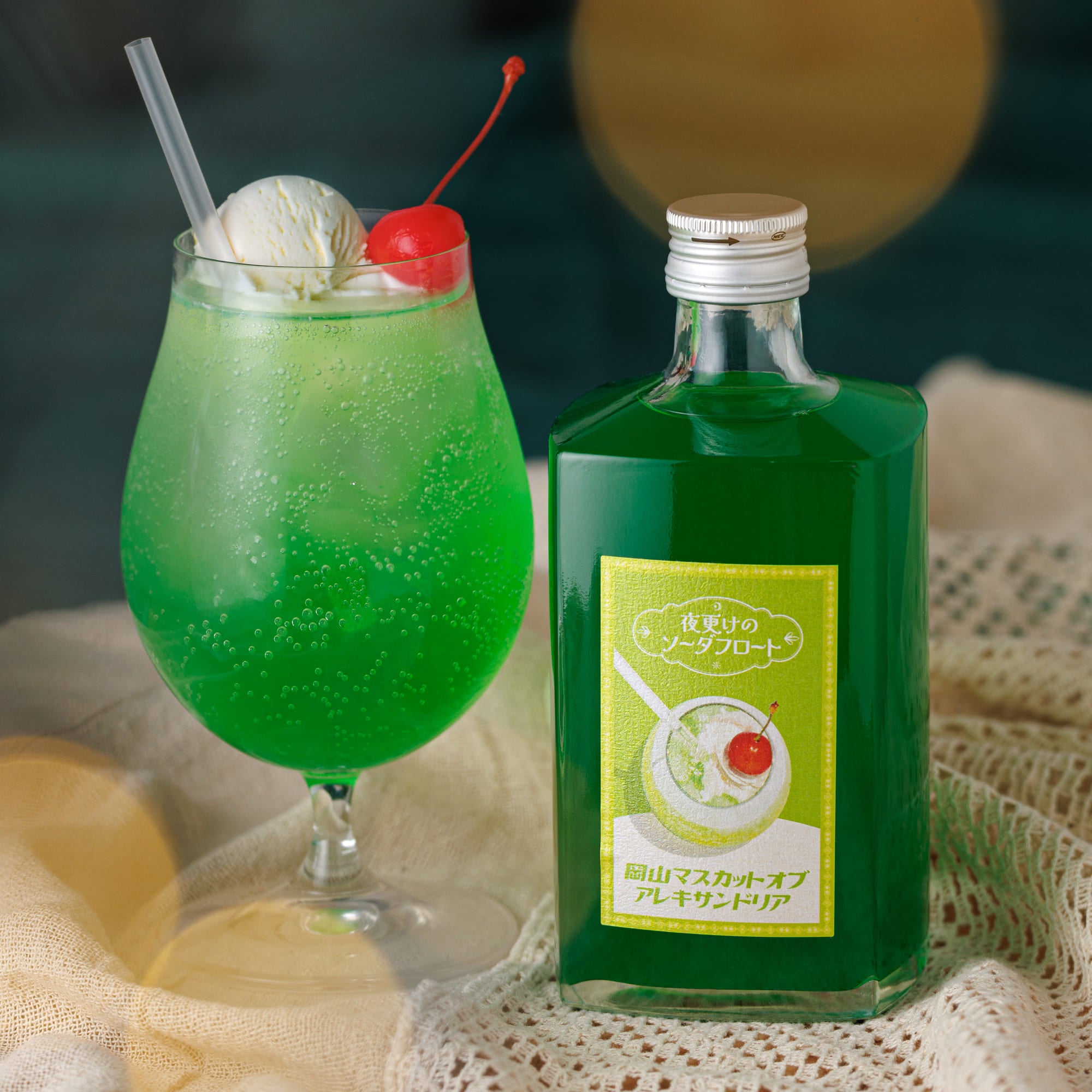 夜更けのソーダフロート 4本セット 送料無料（ブルーハワイ/岡山